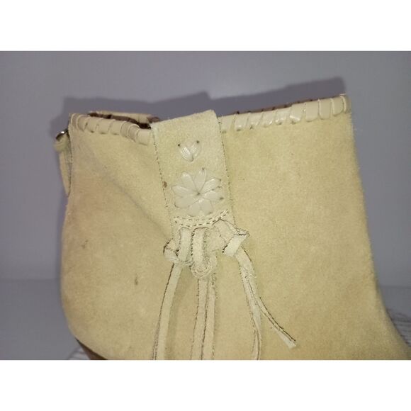 JACK ROGERS, Greer Suede Heel Ankle Booties, Woman Size 9.5M - Picture 2 of 8